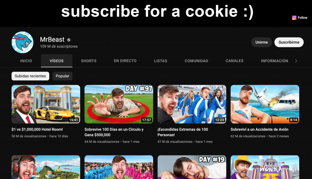 MrBeast: cuánto dinero tiene el r con más suscriptores